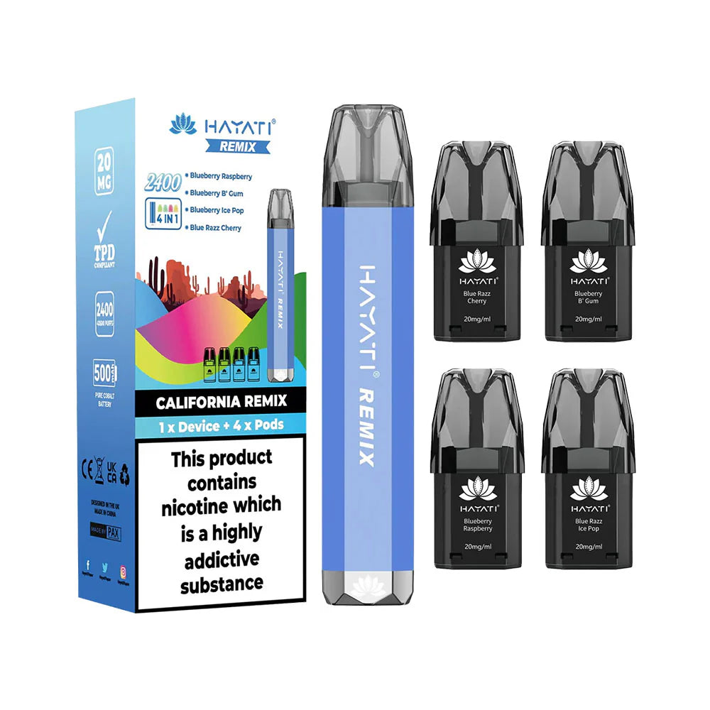 Hayati Remix 2400 Puffs Disposable Pod Device Kit